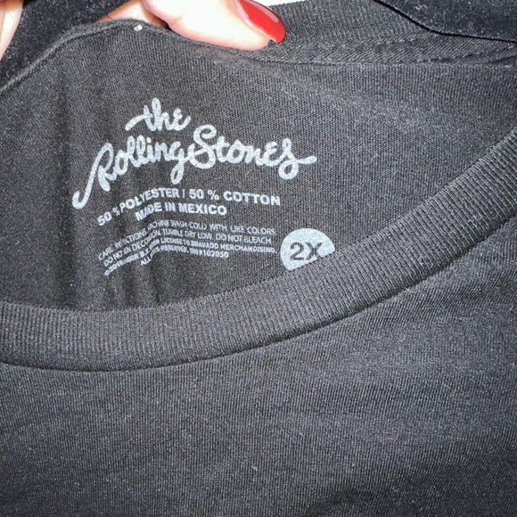 2X Black Graphic Tee Rolling Stones - Picture 3 of 3
